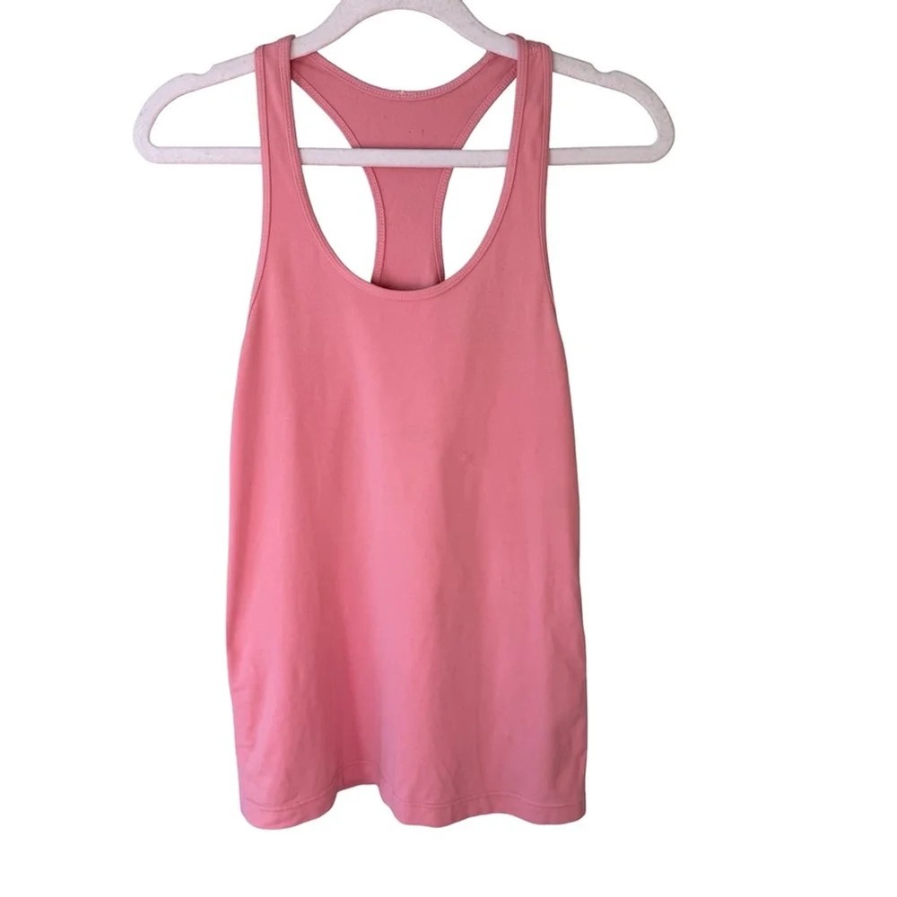Lululemon Cool Racerback Pink Tank Top Size XS S Activewear Athleisure Workout
